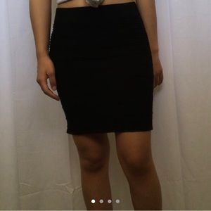 Black formal skirt